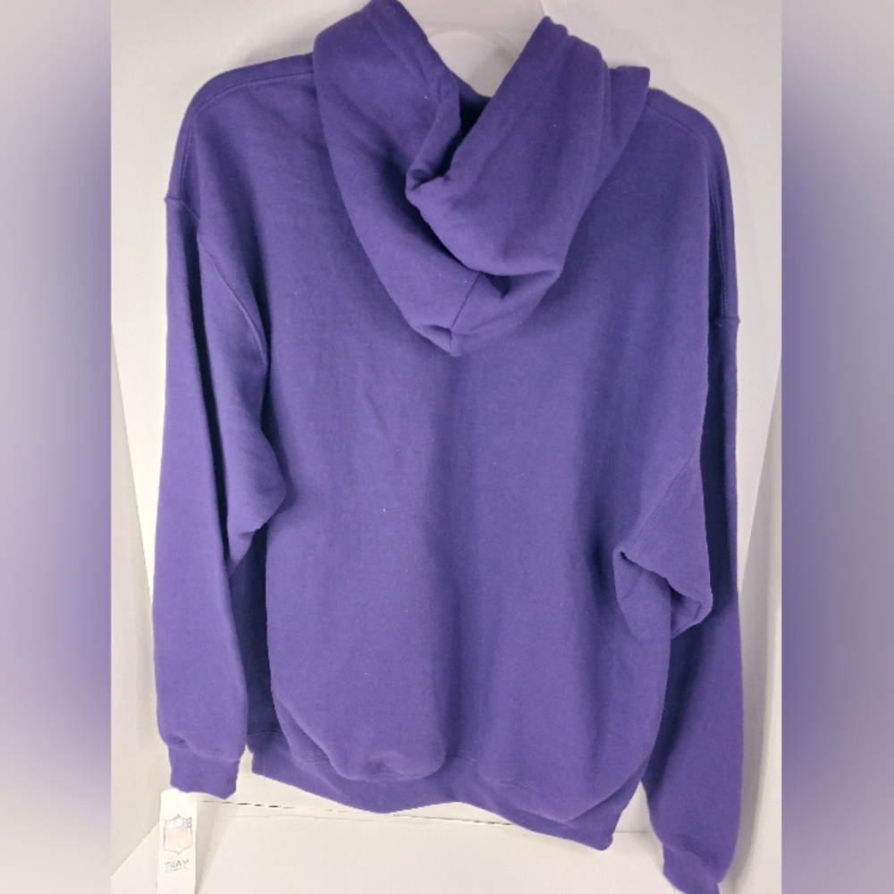 Baltimore Ravens Men's NFL Team Apparel Mid Weight Pull Over Hooded Sweatshirt. - Picture 6 of 6